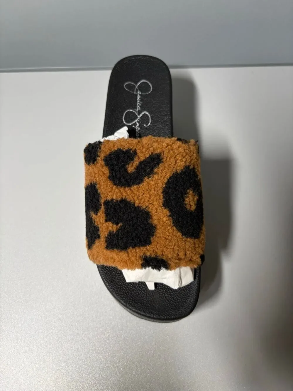 Jessica Simpson Cheetah Failee Shearling Sandals Women’s Size 7M NEW WITH BOX